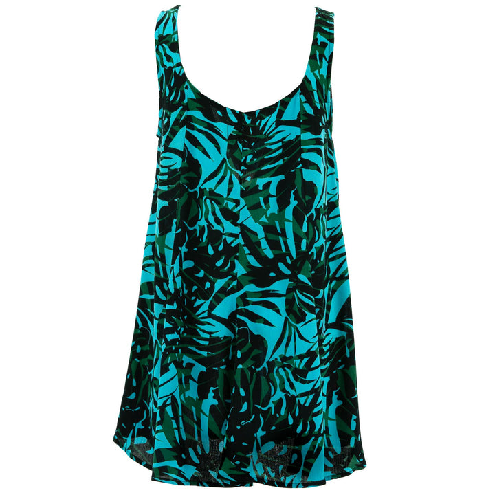 Floaty Dolly Dress - Tropical Palm Blue