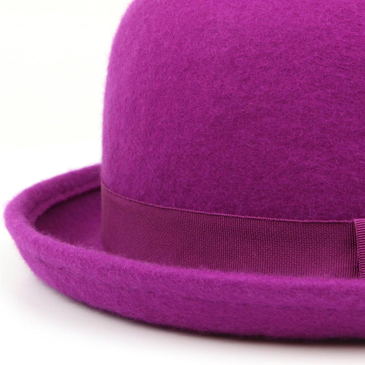 Wool felt bowler Derby hat - Pink