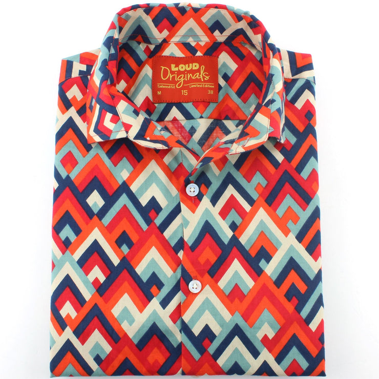 Tailored Fit Short Sleeve Shirt - Mountain