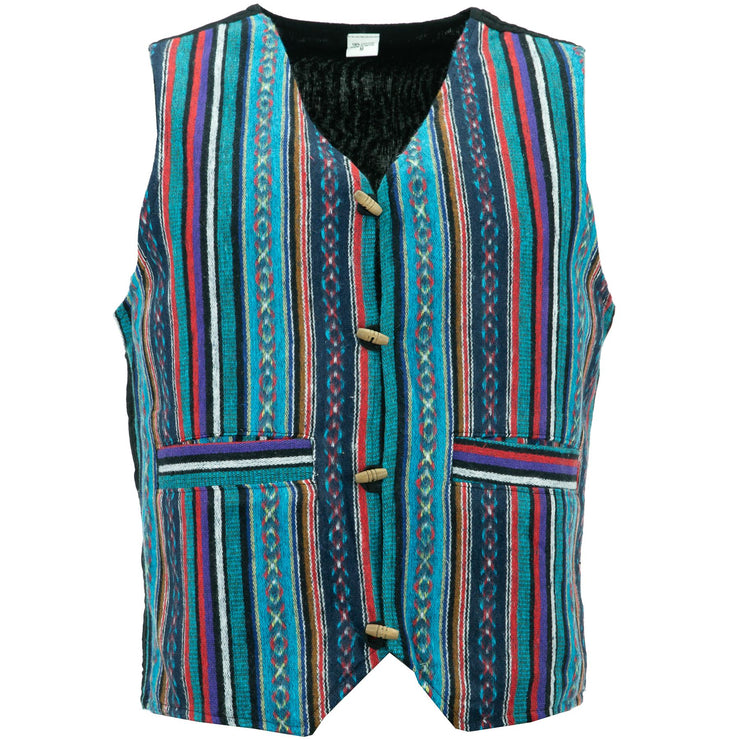 Brushed Cotton Waistcoat - Purple Sky