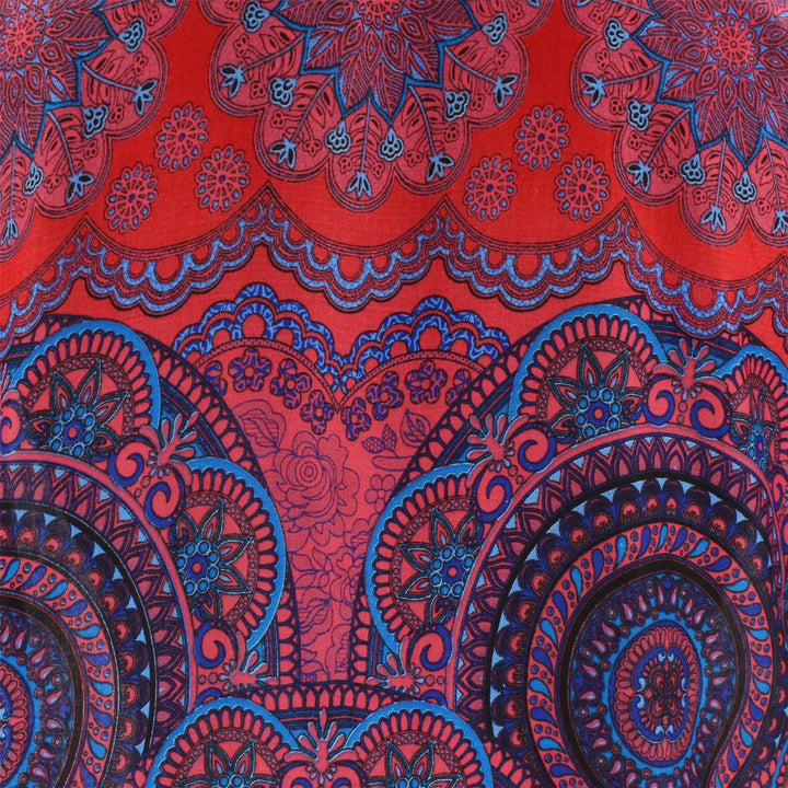 Boho Circle Mandala Shirt - Red