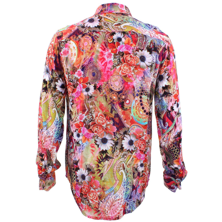 Tailored Fit Long Sleeve Shirt - Bright Floral Paisley