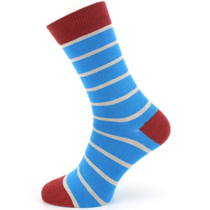 Bamboo Socks - Stripe - Blue
