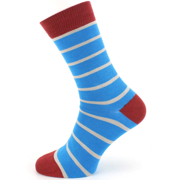 Bamboo Socks - Stripe - Blue