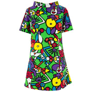 Sixties Shift Dress - Tiffy Green