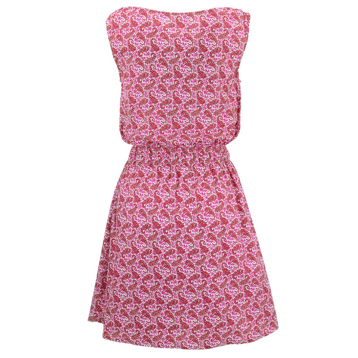 Stretch Waister Dress - Ditzy Pink