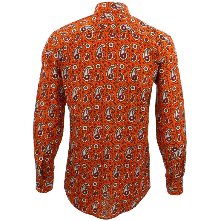 Tailored Fit Long Sleeve Shirt - Block Print - Paisley