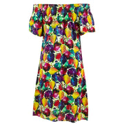 Shirred Comfy Dress - Tulips