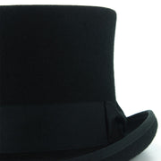 Wool Felt Top Hat - Black