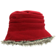 Hawkins Ladies Layered Fur Hat - Red