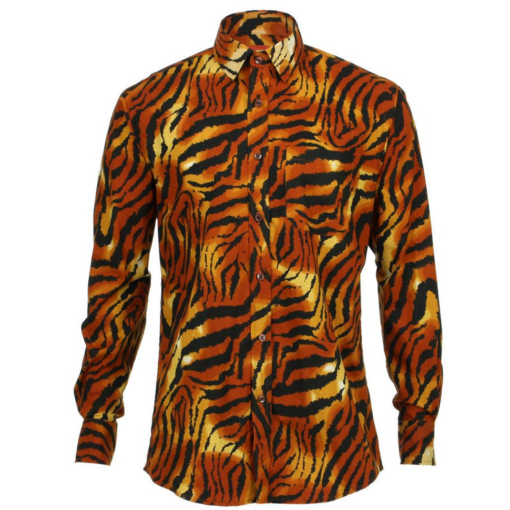 Regular Fit Long Sleeve Shirt - Tiger