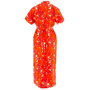 Mandarin Maxi Dress - Vibrant Orange