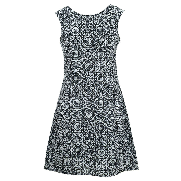 Nifty Shifty Dress - Black Promise Tile