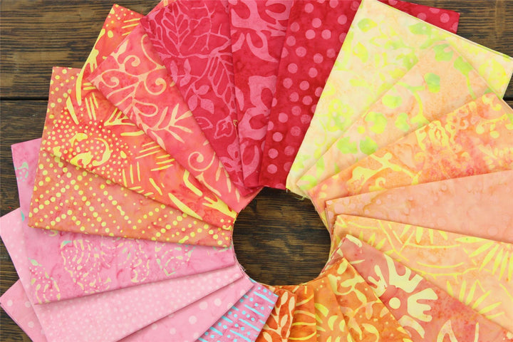 Layer Cake - 40 pieces of 10" x 10" Cotton Batik