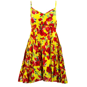 Tief ausgeschnittenes Sommerkleid – Acid Rose