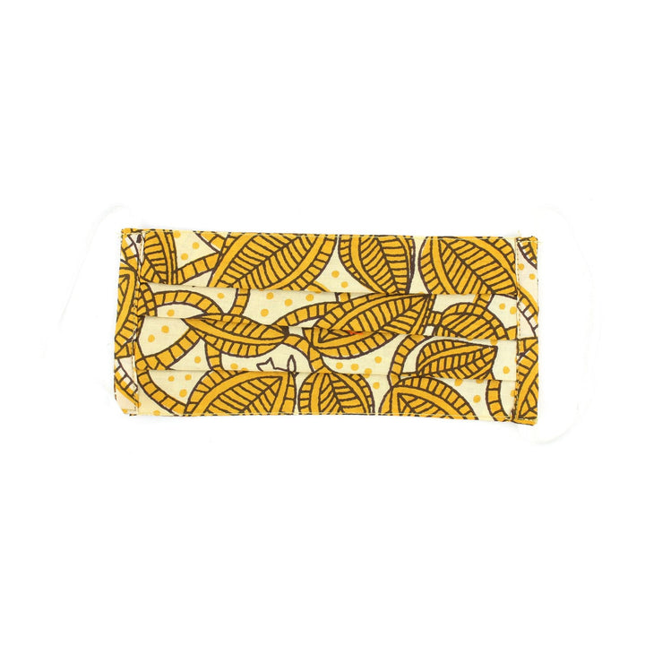 100% Cotton Handmade Pleated Face-Mask