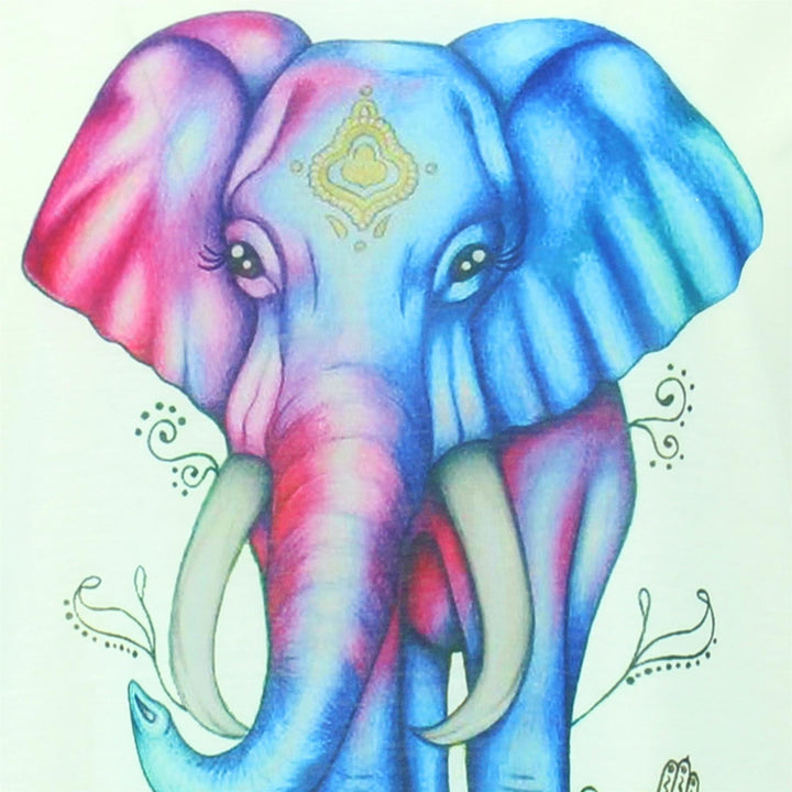 Elephant Vest Top - White