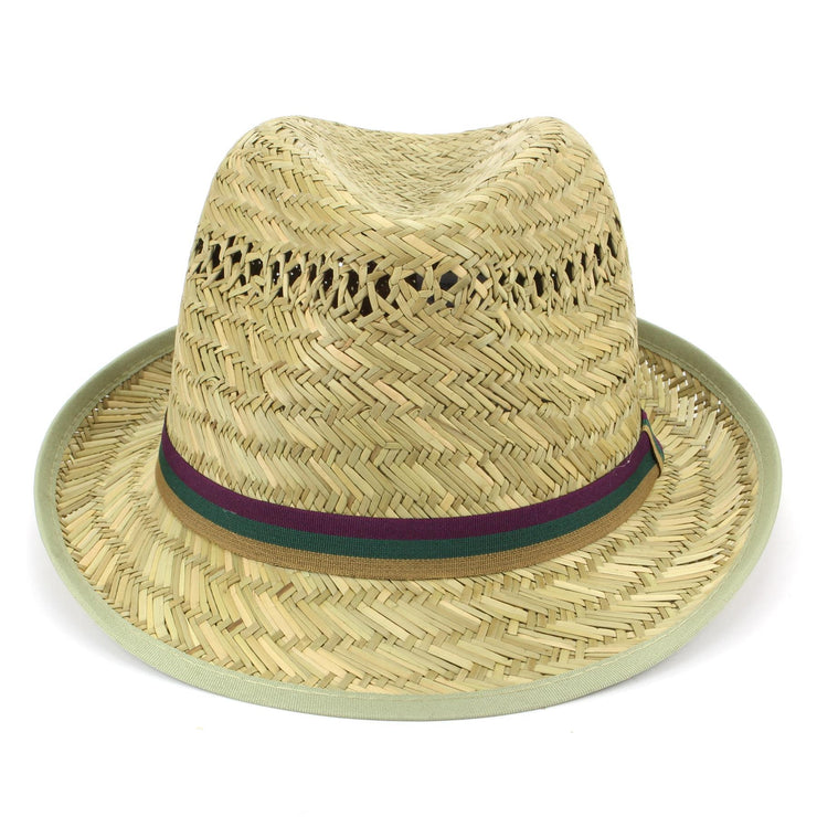 Straw Trilby Fedora Hat