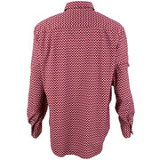 Regular Fit Long Sleeve Shirt - Red With Dots