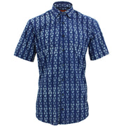 Tailored Fit Short Sleeve Shirt - Block Print - Farfalle