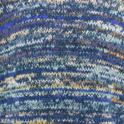 Chunky Wool Knit Space Dye Jumper - Blue