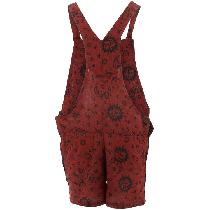 Short Dungarees - Red