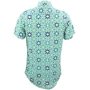 Tailored Fit Short Sleeve Shirt - Moroccan Tile