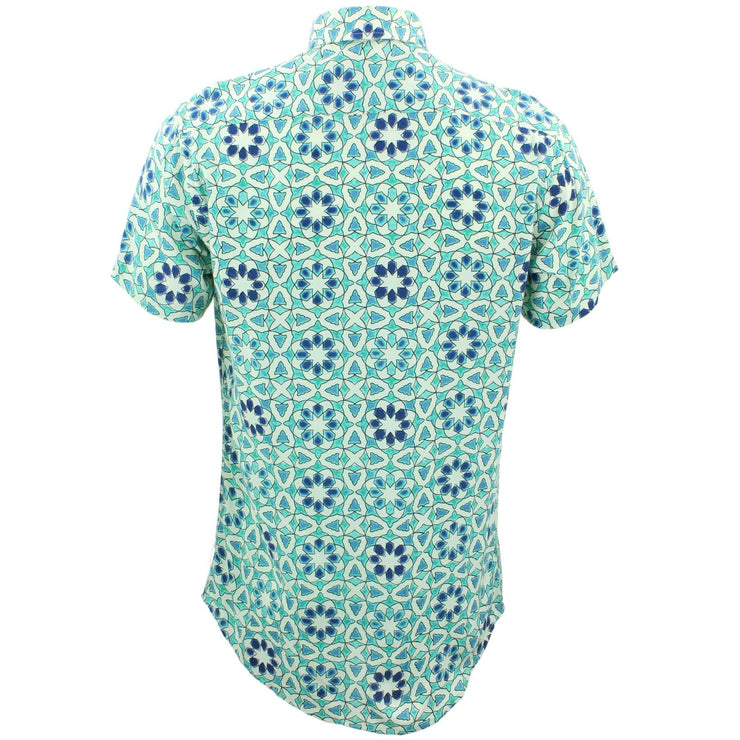 Tailored Fit Short Sleeve Shirt - Moroccan Tile