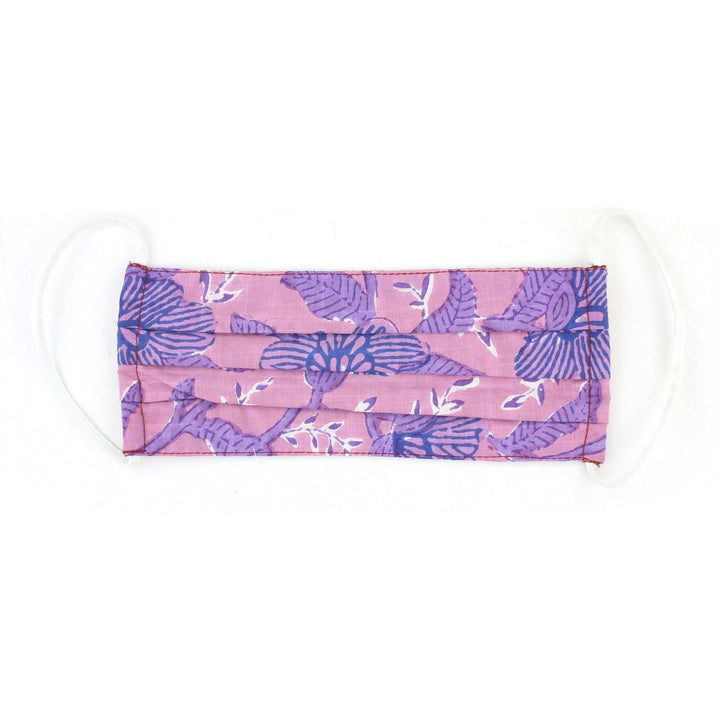 100% Cotton Handmade Pleated Face-Mask