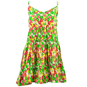 Robe d'été à col montant - flower power