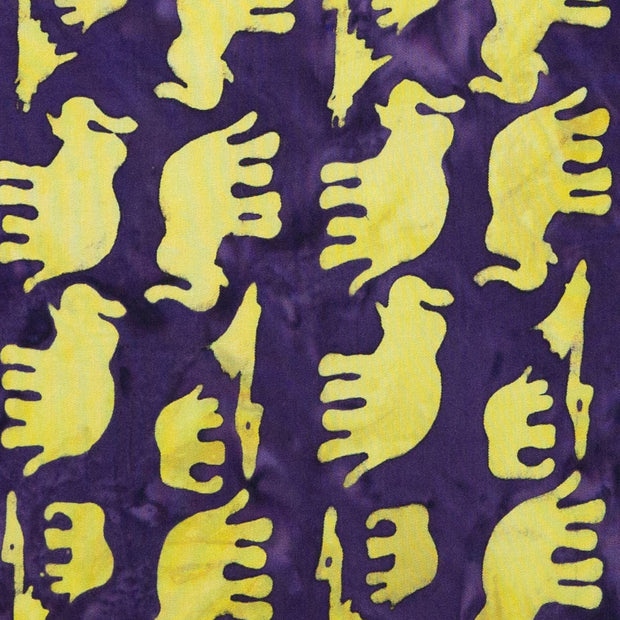 Regular Fit Long Sleeve Shirt - Herd of Elephants - Purple