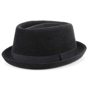 Corduroy Pork Pie Hat - Black