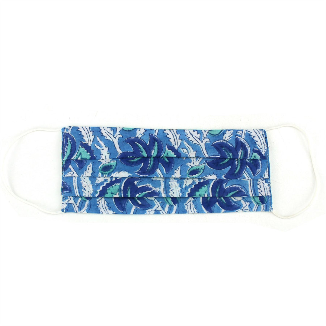 Handmade 100% Cotton Pleated Face-Mask