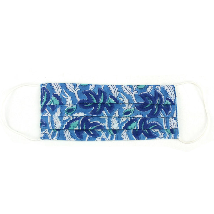 Handmade 100% Cotton Pleated Face-Mask