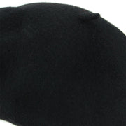 Wool Beret Hat - Black