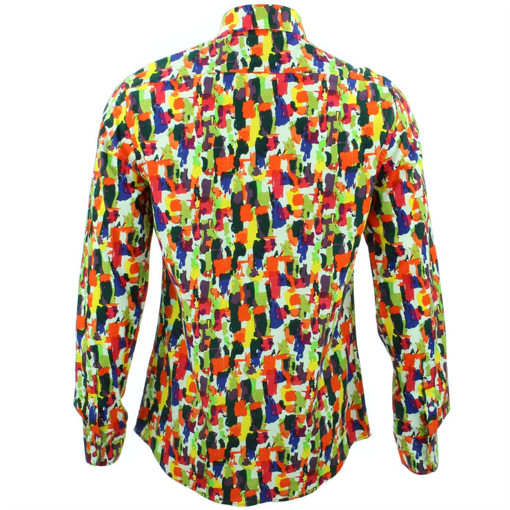 Tailored Fit Long Sleeve Shirt - Paintbrush Strokes