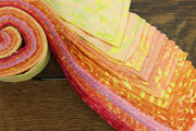 Jelly Roll - 20 Strips of 2.5" x 37" Cotton Batik