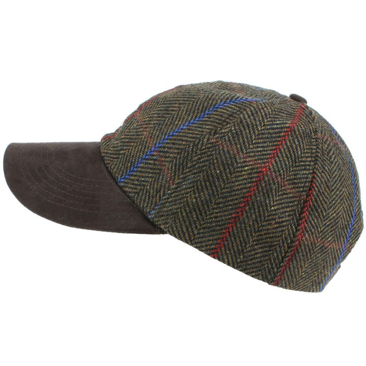 Wool Tweed Baseball Cap - Brown