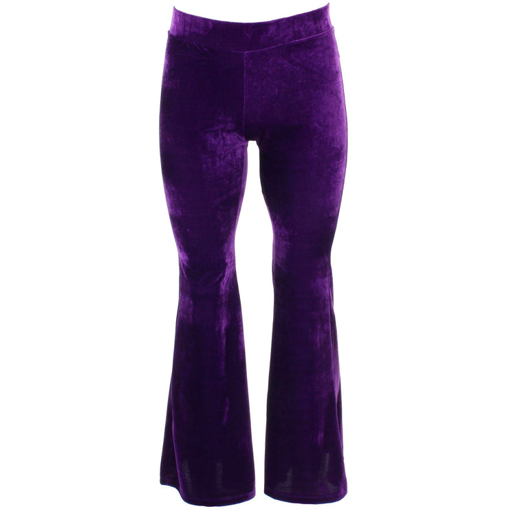 Purple hot sale flared trousers