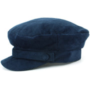 Corduroy Captain's Breton Cap - Blue