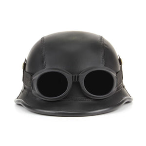 Combat Novelty Festival Helmet with Goggles - Black