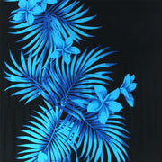 Viscose Rayon Sarong - Floral - Black & Blue
