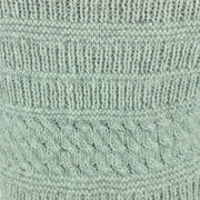 Chunky Wool Multi Knit Hoodie - Light Grey