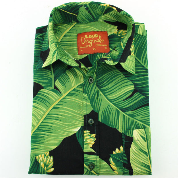 Regular Fit Short Sleeve Shirt - Palm Frond
