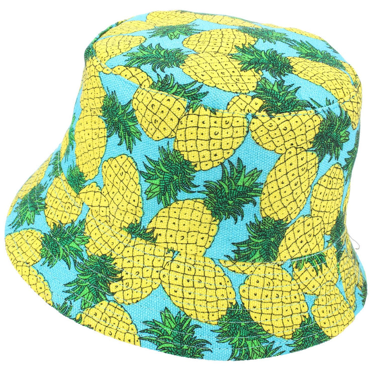 Canvas Bucket Hat - Pineapples