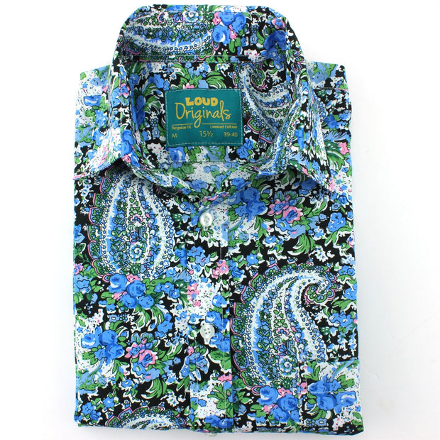 Regular Fit Short Sleeve Shirt - Floral Paisley