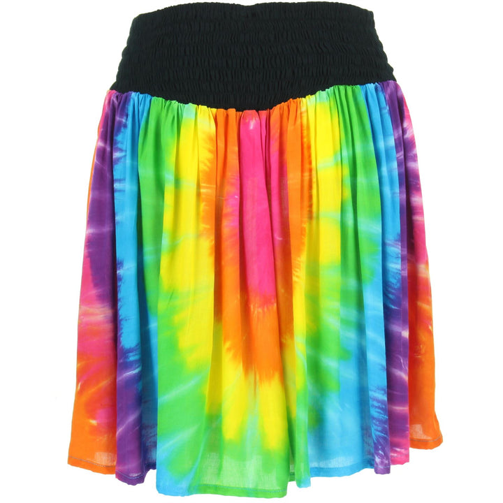 Tie Dye Mini Skirt - Rainbow