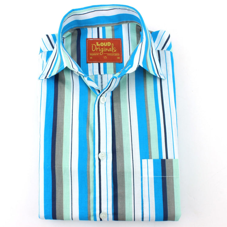 Slim Fit Long Sleeve Shirt - Bayadere Stripes