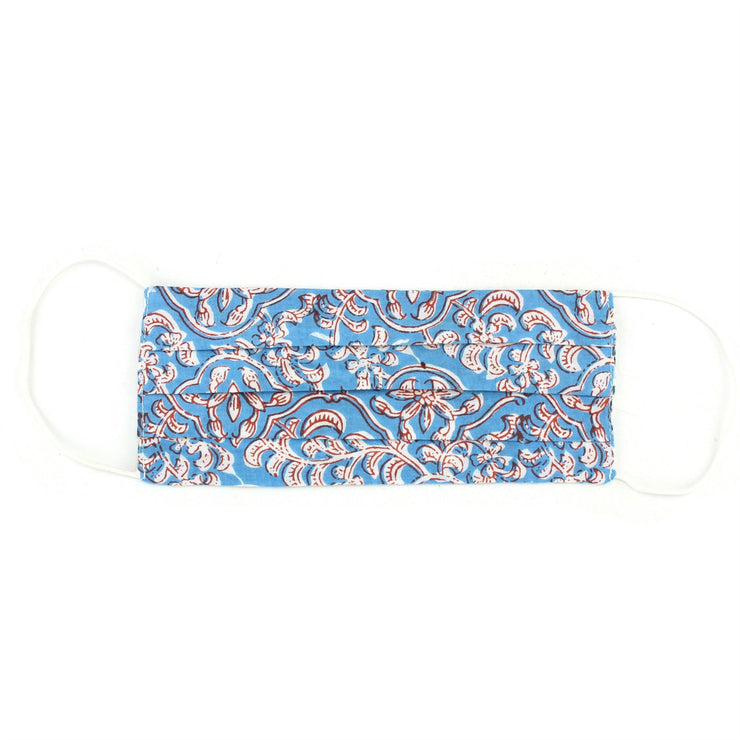 Handmade 100% Cotton Pleated Face-Mask