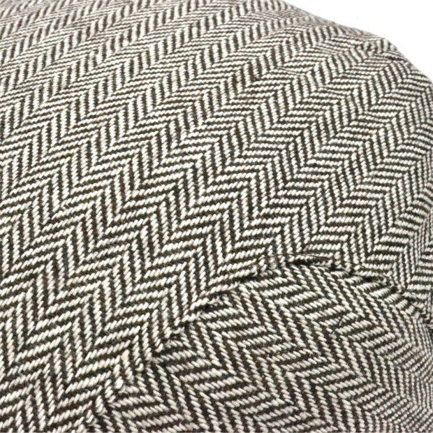 Classic Herringbone country flat cap - Brown & beige